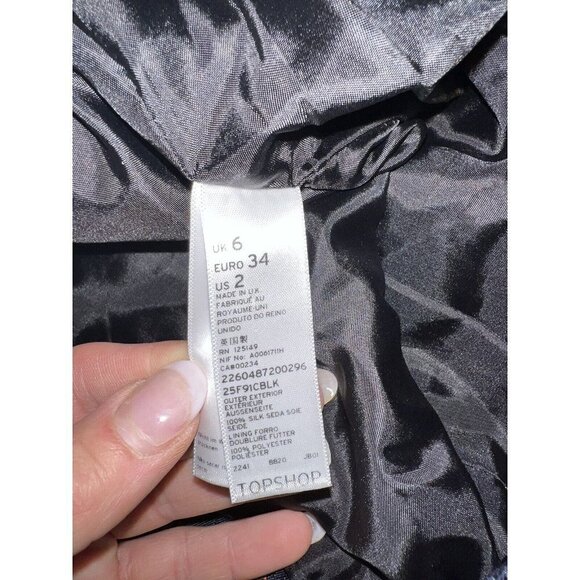 Jw Anderson X Topshop Spider Skirt 100% Silk Quilted X1) - Picture 6 of 6